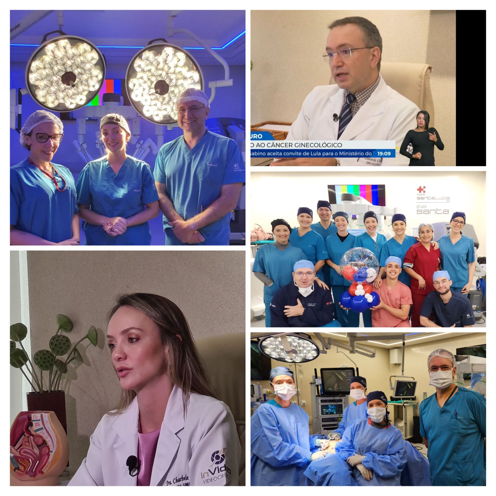 InVideo cirurgia ginecológica em Brasília