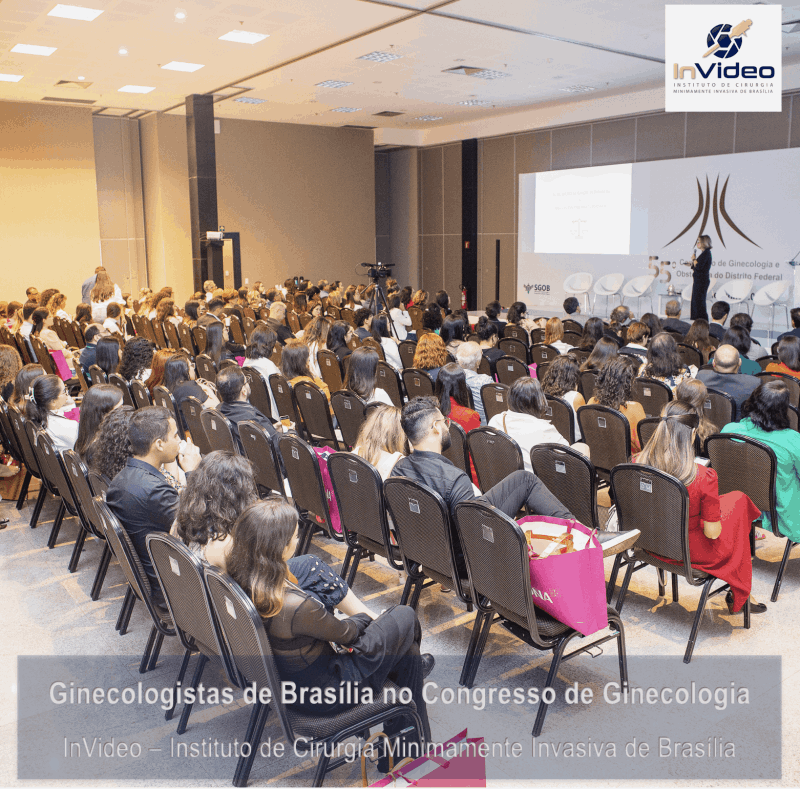 Salas cheias no congresso de ginecologia de Brasília 2023 - InVideo