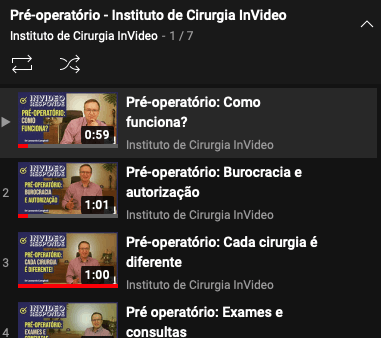 InVideo - Pré-operatório